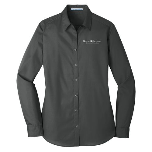Port Authority Women's Long Sleeve Carefree Poplin Shirt (KA-LW100) image thumbnail
