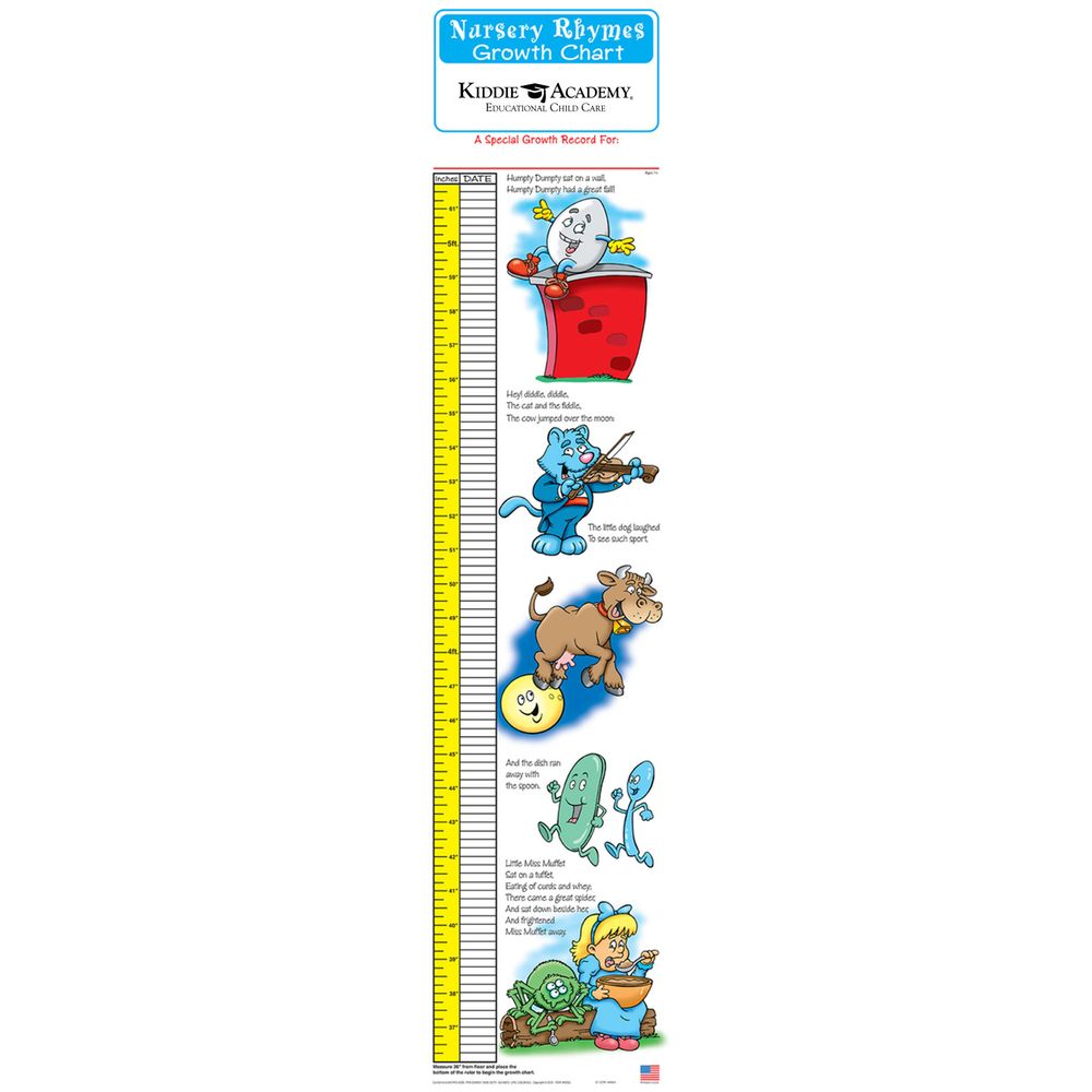 Nursery Rhymes Children's Growth Chart (KA-GC-0050) primary image