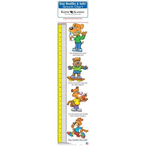 Stay Healthy & Safe Children's Growth Chart (KA-GC-0030) image thumbnail