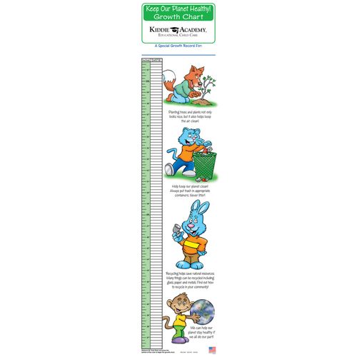 Keep Our Planet Healthy Children's Growth Chart (KA-GC-0040) image thumbnail