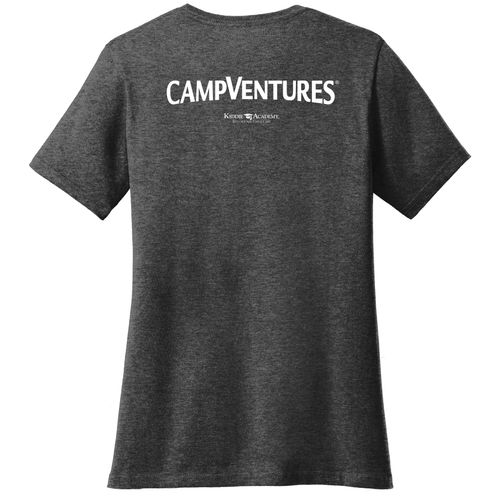 CampVentures Women's V-Neck T-Shirt - White Imprint (KA-LPC54V-CV-W) image thumbnail