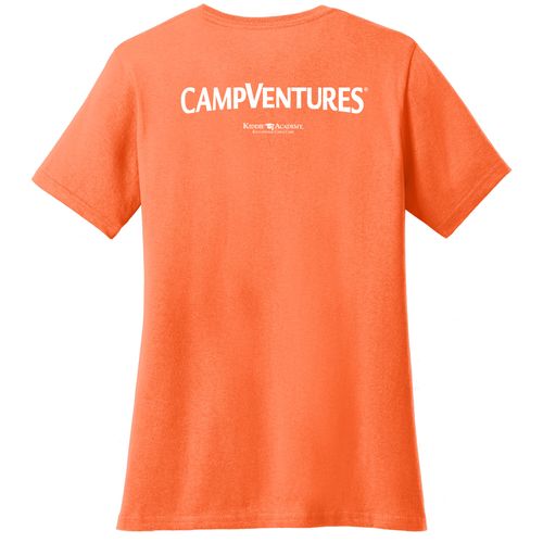 CampVentures Women's V-Neck T-Shirt - White Imprint (KA-LPC54V-CV-W) image thumbnail