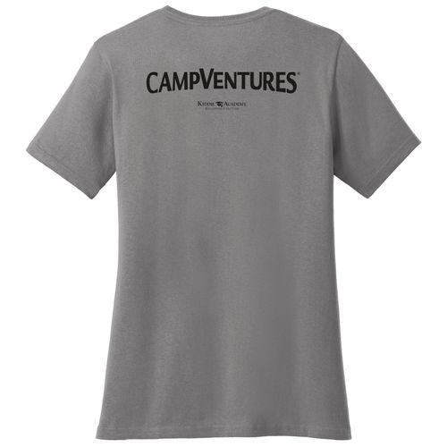 CampVentures Women's V-Neck T-Shirt - Black Imprint (KA-LPC54V-CV-B) image thumbnail