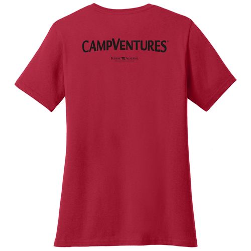 CampVentures Women's V-Neck T-Shirt - Black Imprint (KA-LPC54V-CV-B) image thumbnail