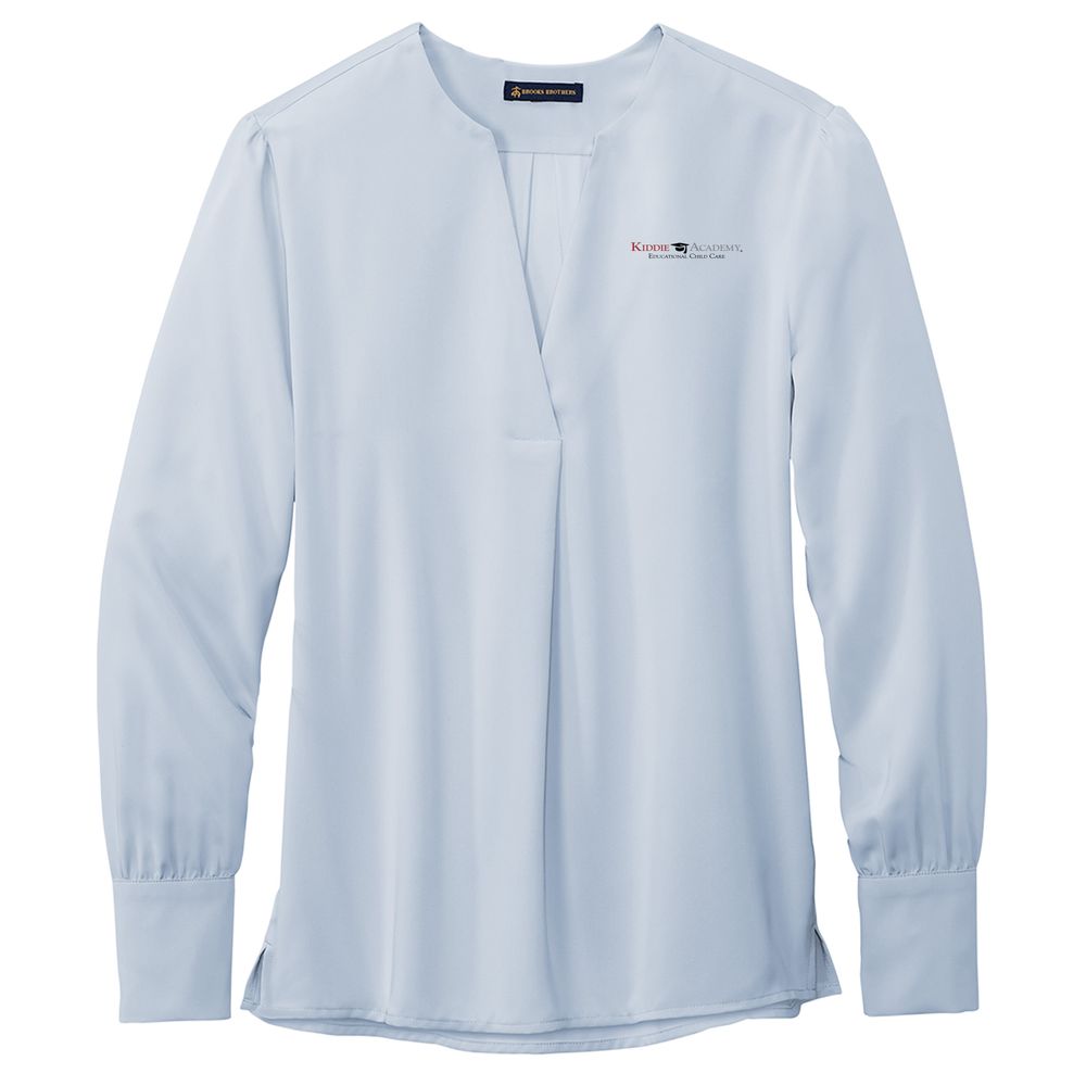 Brooks Brothers Women's Open-Neck Satin Blouse (KA-BB18009) primary image