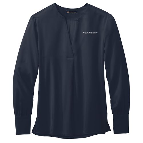 Brooks Brothers Women's Open-Neck Satin Blouse (KA-BB18009) image thumbnail