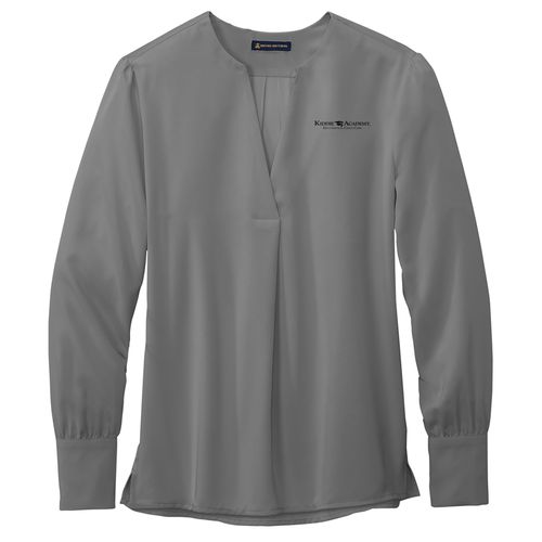Brooks Brothers Women's Open-Neck Satin Blouse (KA-BB18009) image thumbnail