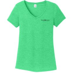 Image of District Women's Perfect Tri V-Neck Tee (KA-DM1350L)