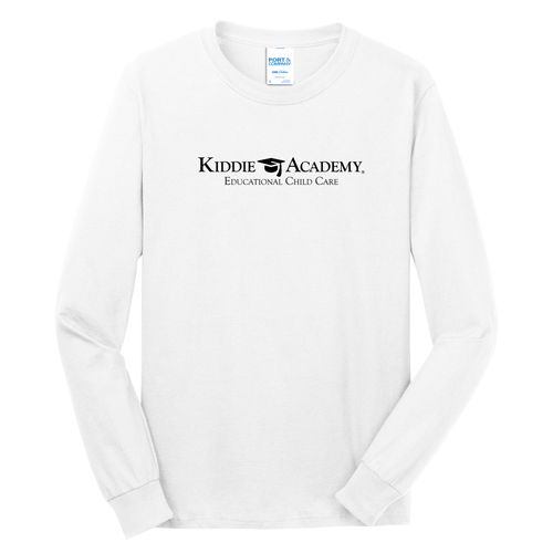 Community Begins Here Adult Long Sleeve T-Shirt - Black Imprint (KA-PC54LS-COMM-B) image thumbnail
