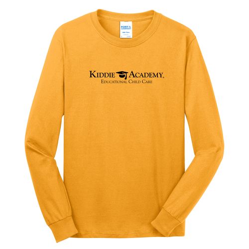Community Begins Here Adult Long Sleeve T-Shirt - Black Imprint (KA-PC54LS-COMM-B) image thumbnail