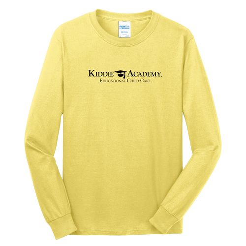 Community Begins Here Adult Long Sleeve T-Shirt - Black Imprint (KA-PC54LS-COMM-B) image thumbnail