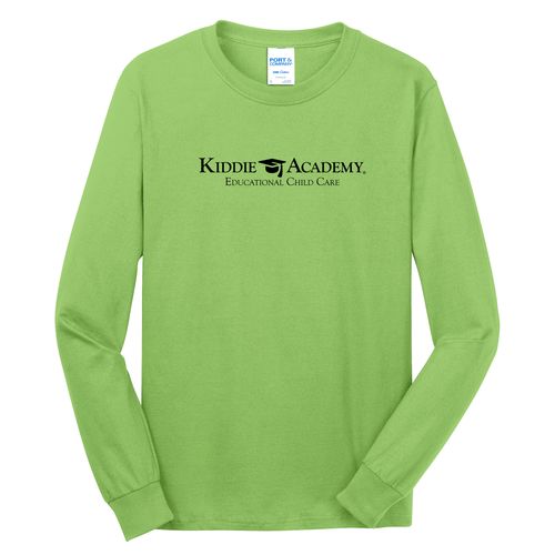 Community Begins Here Adult Long Sleeve T-Shirt - Black Imprint (KA-PC54LS-COMM-B) image thumbnail