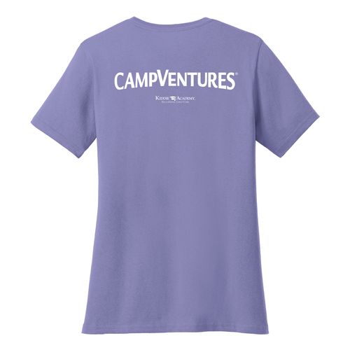 CampVentures Women's V-Neck Staff T-Shirt - Black Imprint (KA-LPC54V-CVSTF-B) image thumbnail