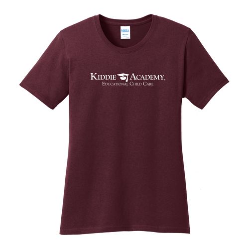 Community Begins Here Women's T-Shirt - White Imprint (KA-LPC54-COMM-W) image thumbnail