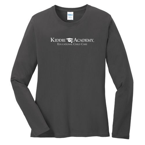 Community Begins Here Women's Long Sleeve T-Shirt - White Imprint (KA-LPC54LS-COMM-W) image thumbnail