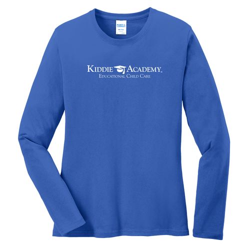 Community Begins Here Women's Long Sleeve T-Shirt - White Imprint (KA-LPC54LS-COMM-W) image thumbnail