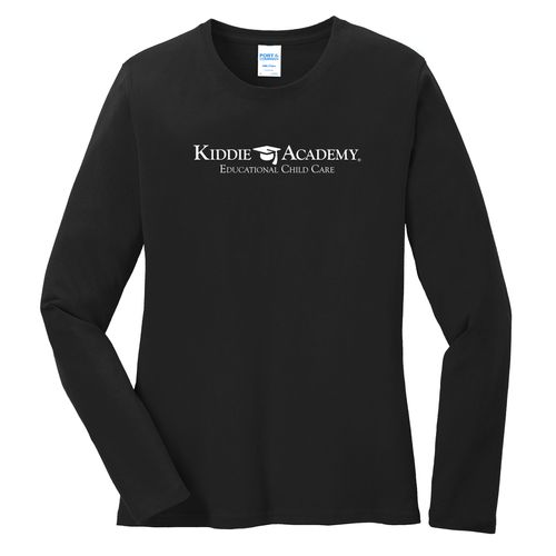 Community Begins Here Women's Long Sleeve T-Shirt - White Imprint (KA-LPC54LS-COMM-W) image thumbnail