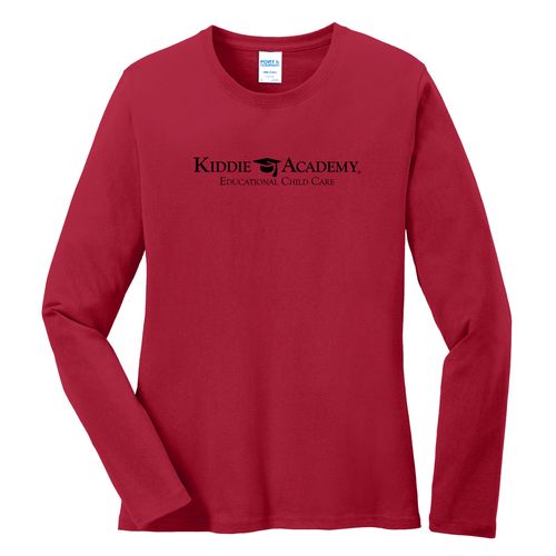 Community Begins Here Women's Long Sleeve T-Shirt - Black Imprint (KA-LPC54LS-COMM-B) image thumbnail