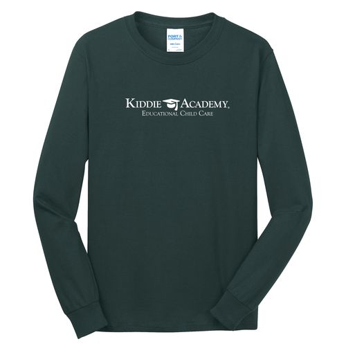 Community Begins Here Adult Long Sleeve T-Shirt - White Imprint (KA-PC54LS-COMM-W) image thumbnail