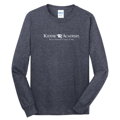 Community Begins Here Adult Long Sleeve T-Shirt - White Imprint (KA-PC54LS-COMM-W) image thumbnail