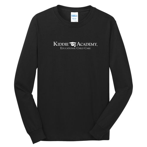 Community Begins Here Adult Long Sleeve T-Shirt - White Imprint (KA-PC54LS-COMM-W) image thumbnail