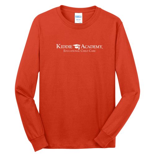 Community Begins Here Adult Long Sleeve T-Shirt - White Imprint (KA-PC54LS-COMM-W) image thumbnail