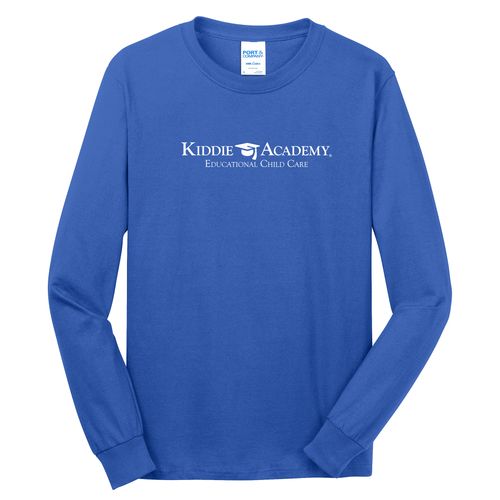 Community Begins Here Adult Long Sleeve T-Shirt - White Imprint (KA-PC54LS-COMM-W) image thumbnail