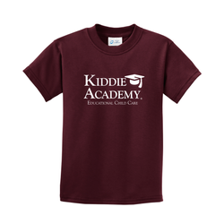 Image of Essential Tee Youth w/ Stacked KA Logo - White Imprint (KA-PC61Y-STK-W)