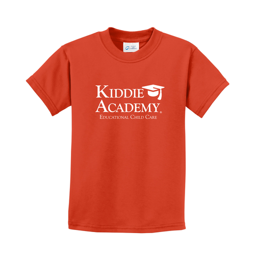Essential Tee Youth w/ Stacked KA Logo - White Imprint (KA-PC61Y-STK-W) image thumbnail