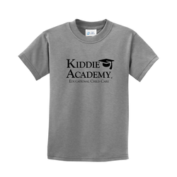 Image of Essential Tee Youth w/ Stacked KA Logo - Black Imprint (KA-PC61Y-STK-B)