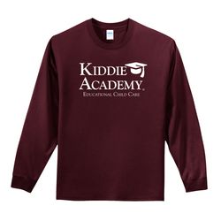 Image of Essential Tee Adult Long Sleeve w/ Stacked KA Logo - White Imprint (KA-PC61LS-STK-W)