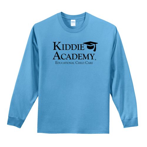 Essential Tee Adult Long Sleeve w/ Stacked KA Logo - Black Imprint (KA-PC61LS-STK-B) image thumbnail