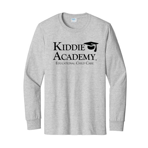 Essential Tee Adult Long Sleeve w/ Stacked KA Logo - Black Imprint (KA-PC61LS-STK-B) image thumbnail