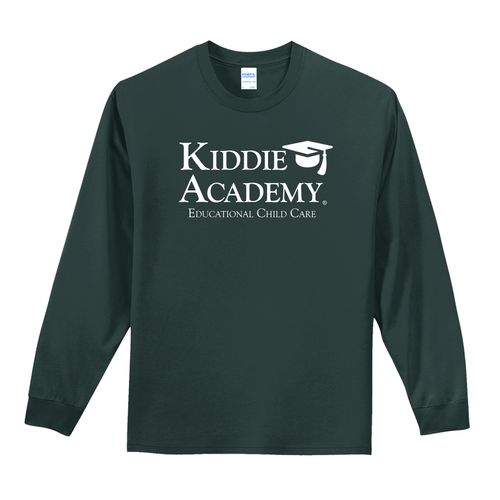 Essential Tee Adult Long Sleeve w/ Stacked KA Logo - White Imprint (KA-PC61LS-STK-W) image thumbnail