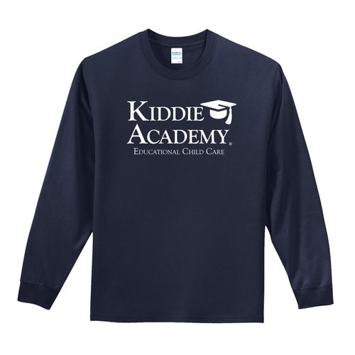 Essential Tee Adult Long Sleeve w/ Stacked KA Logo - White Imprint (KA-PC61LS-STK-W) image thumbnail