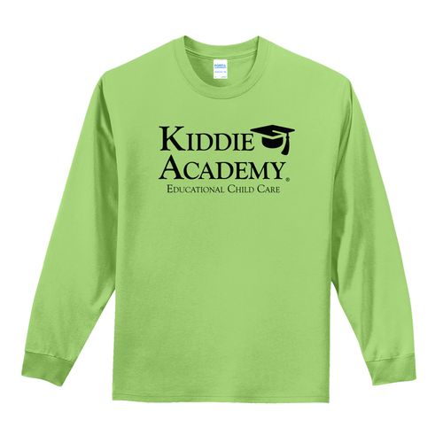Essential Tee Adult Long Sleeve w/ Stacked KA Logo - Black Imprint (KA-PC61LS-STK-B) image thumbnail