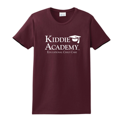Image of Essential Tee Women's w/ Stacked KA Logo - White Imprint (KA-LPC61-STK-W)