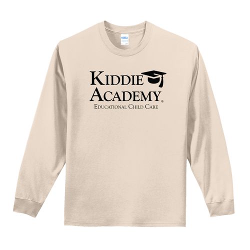 Essential Tee Adult Long Sleeve w/ Stacked KA Logo - Black Imprint (KA-PC61LS-STK-B) image thumbnail