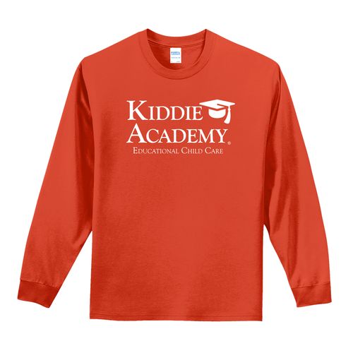 Essential Tee Adult Long Sleeve w/ Stacked KA Logo - White Imprint (KA-PC61LS-STK-W) image thumbnail