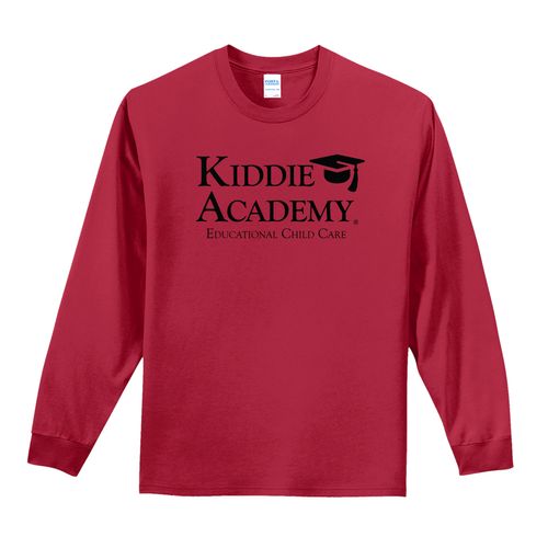 Essential Tee Adult Long Sleeve w/ Stacked KA Logo - Black Imprint (KA-PC61LS-STK-B) image thumbnail