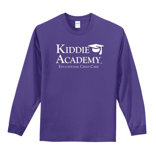 Essential Tee Adult Long Sleeve w/ Stacked KA Logo - White Imprint (KA-PC61LS-STK-W) image thumbnail