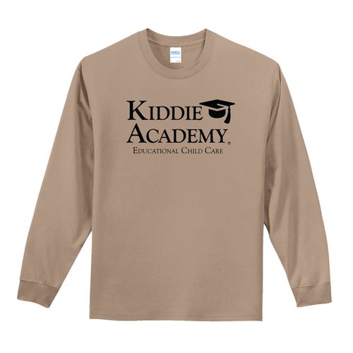 Essential Tee Adult Long Sleeve w/ Stacked KA Logo - Black Imprint (KA-PC61LS-STK-B) image thumbnail