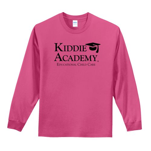 Essential Tee Adult Long Sleeve w/ Stacked KA Logo - Black Imprint (KA-PC61LS-STK-B) image thumbnail