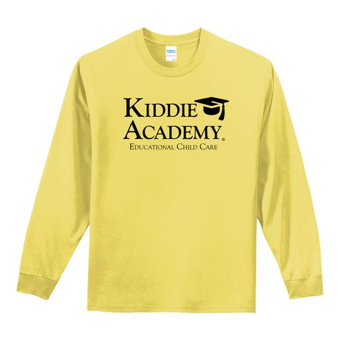 Essential Tee Adult Long Sleeve w/ Stacked KA Logo - Black Imprint (KA-PC61LS-STK-B) image thumbnail
