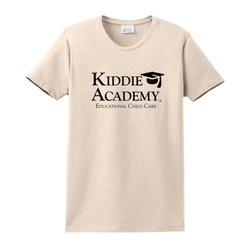 Image of Essential Tee Women's w/ Stacked KA Logo - Black Imprint (KA-LPC61-STK-B)