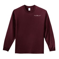 Image of Essential Tee Adult Long Sleeve w/ Left Chest KA Logo - White Imprint (KA-PC61LS-LC-W)