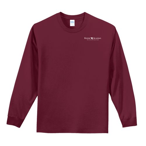 Essential Tee Adult Long Sleeve w/ Left Chest KA Logo - White Imprint (KA-PC61LS-LC-W) image thumbnail