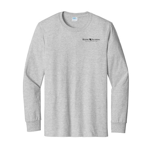 Essential Tee Adult Long Sleeve w/ Left Chest KA Logo - Black Imprint (KA-PC61LS-LC-B) image thumbnail