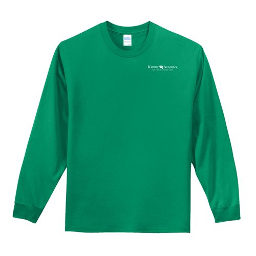 Essential Tee Adult Long Sleeve w/ Left Chest KA Logo - White Imprint (KA-PC61LS-LC-W) image thumbnail