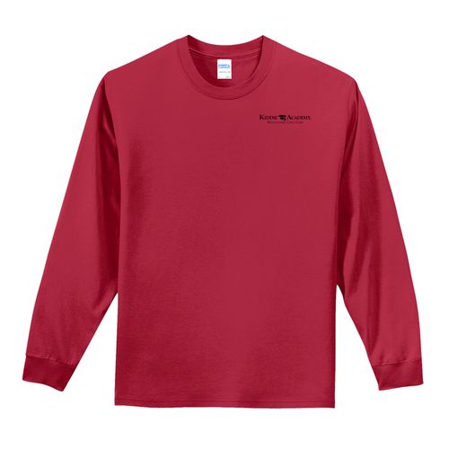 Essential Tee Adult Long Sleeve w/ Left Chest KA Logo - Black Imprint (KA-PC61LS-LC-B) image thumbnail